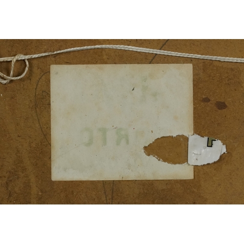 2358 - Two females walking on a beach, European school oil on board, framed, 39cm x 29cm.