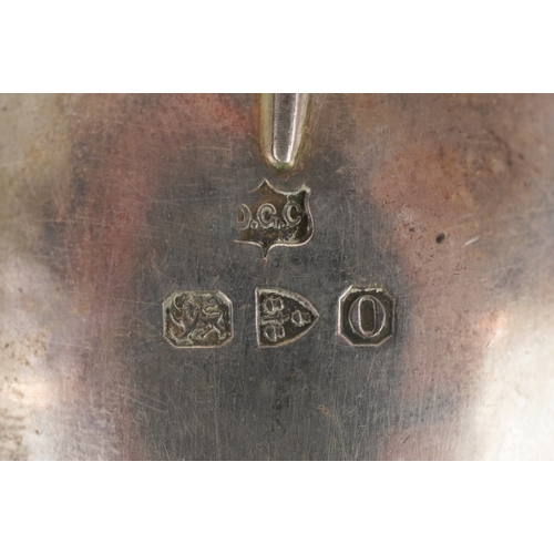 40 - D George Collins, a set of Victorian silver teaspoons and cutlery housed in a velvet and silk lined ... 