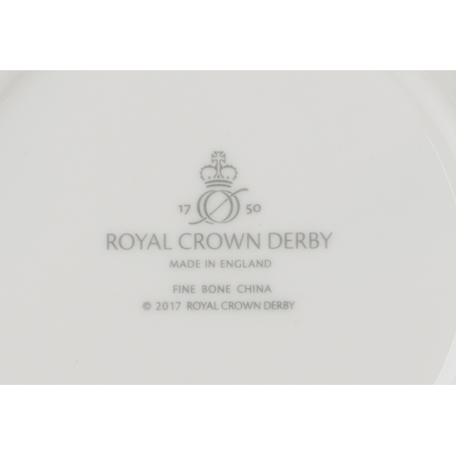 647 - A Royal Crown Derby fine bone china 'tea for two' set comprising teapot, cream jug, cups and saucers... 