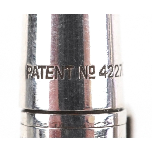 63 - Two silver Yard-O-Led silver propelling pencils, each 12.5cm in length.