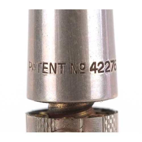 63 - Two silver Yard-O-Led silver propelling pencils, each 12.5cm in length.