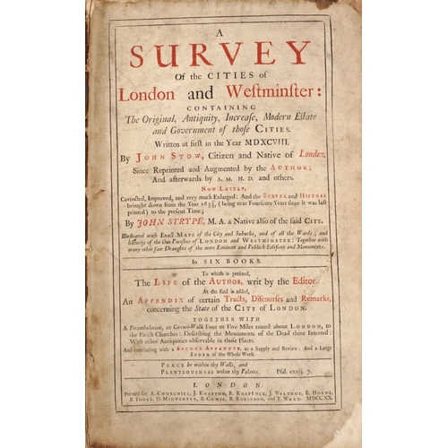 1396 - A Survey of the Cities of London & Westminster, printed for J Read in Whitefryars, Fleet Street, dat... 