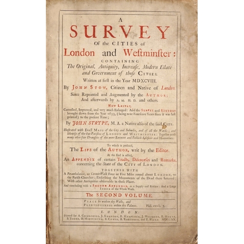 1396 - A Survey of the Cities of London & Westminster, printed for J Read in Whitefryars, Fleet Street, dat... 