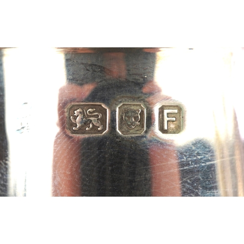 31 - Nayler Brothers, a George VI silver baluster shaped caster, London 1941, 18cm high, 287.5g.