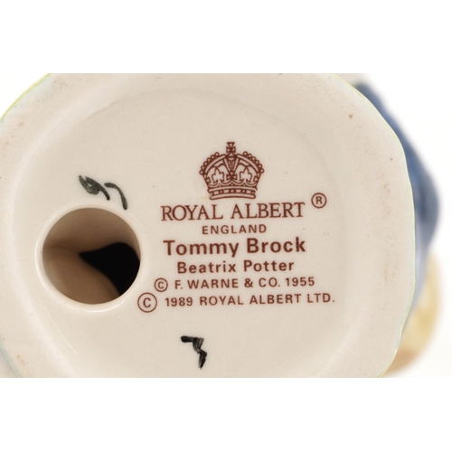 642 - Ten Royal Albert Beatrix Potter figures with boxes including Jemima Puddleduck, Mr. Alderman Ptolemy... 