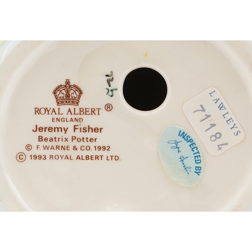 614 - Beatrix Potter collectables, mostly with boxes, including Wedgwood, Beswick and Royal Albert, the la... 