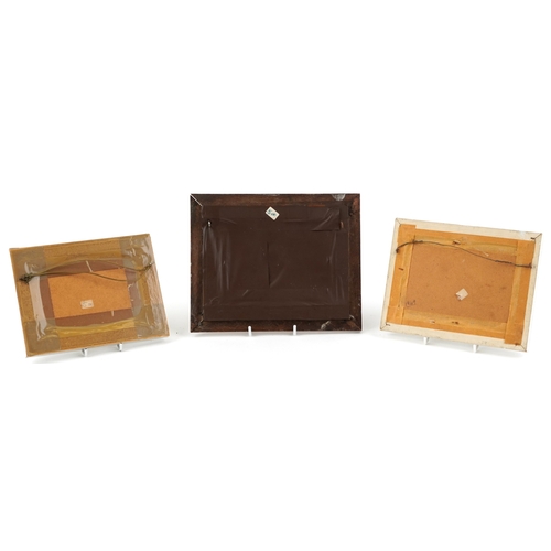 1215 - Three Bank of England seated Britannia 1950s to include 2 red-brown ten shillings notes and a one po... 