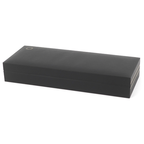 72 - Montblanc, a Montblanc Meisterstuck ballpoint pen with 925 silver and gold cap, with box and paperwo... 