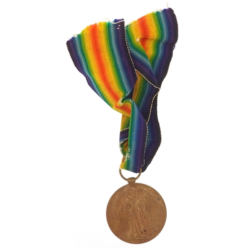 2678 - A British military World War I Victory medal awarded to 74707 DVR.T.BIRKETT.R.A.