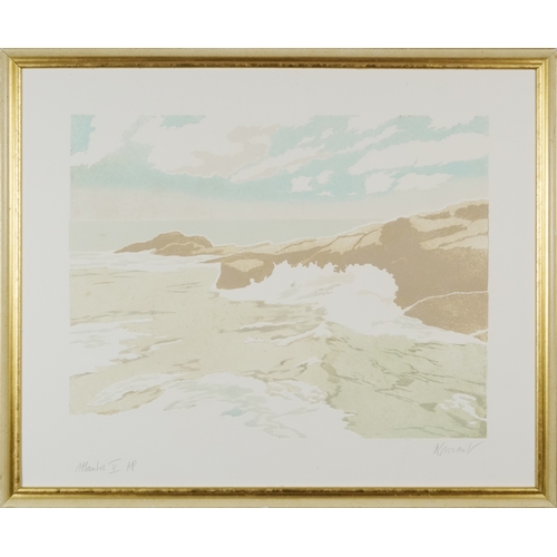 2334 - Barbara Newcomb (1936-2020) - Sealand III, 20th century British school signed and editioned print, 9... 