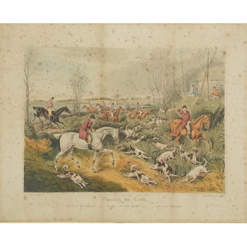 2431 - Henry Thomas Alken - The Death, Getting Away, Drawing the Cover and The Full Cry, a set of 19th cent... 