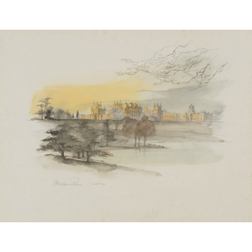 2351 - Blenheim Palace, 20th century colour print, unsigned, framed and glazed, 31cm x 40cm.