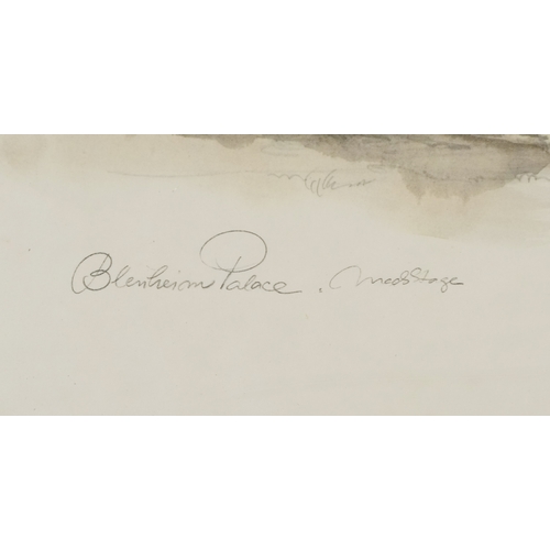 2351 - Blenheim Palace, 20th century colour print, unsigned, framed and glazed, 31cm x 40cm.