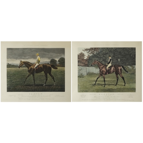 2256 - Harrington Bird - Look and See Queen's Derby Winners Stain; Sainfoin and Donovan, a pair of late 19t... 