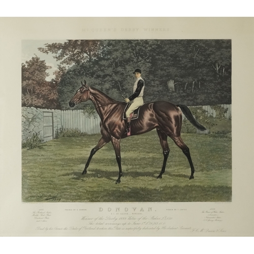 2256 - Harrington Bird - Look and See Queen's Derby Winners Stain; Sainfoin and Donovan, a pair of late 19t... 
