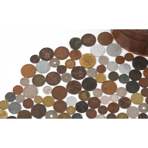 1142 - 19th century and later British and world coins including silver examples and two 1953 pennies, the s... 