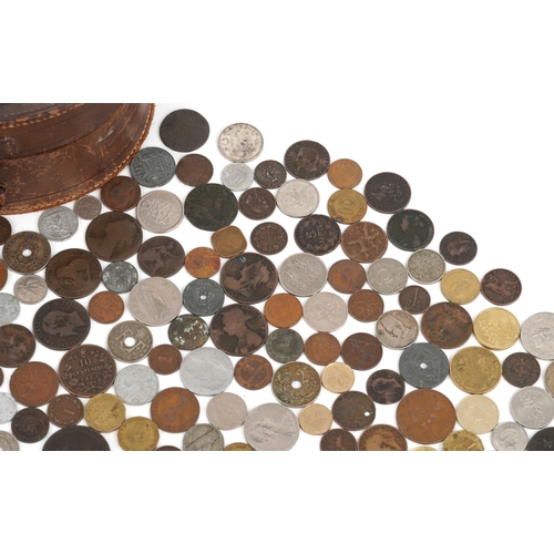 1142 - 19th century and later British and world coins including silver examples and two 1953 pennies, the s... 