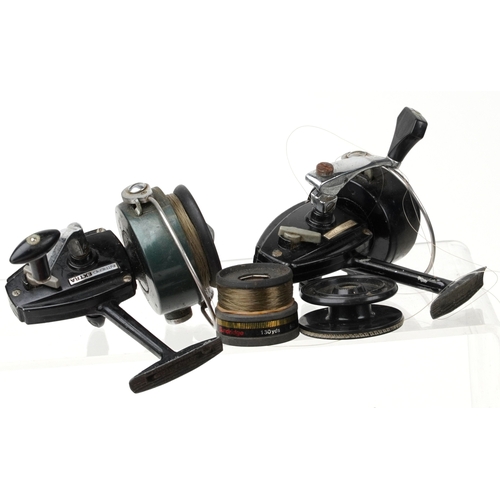  A large collection of vintage and later freshwater fishing rods and tackle including Vortex, Kevin A... 