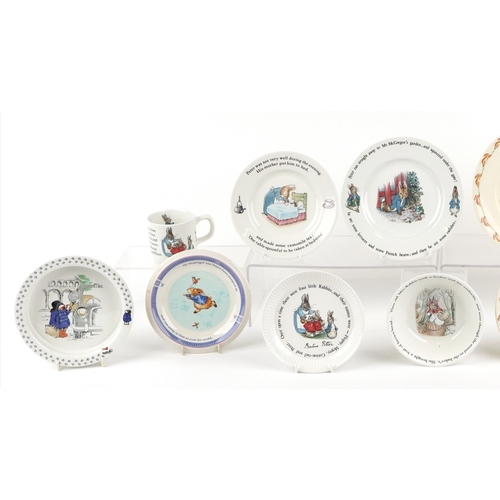 649 - Vintage and later nursery teaware including Royal Doulton Bunnykins, Coalport Paddington Bear and We... 