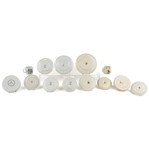 649 - Vintage and later nursery teaware including Royal Doulton Bunnykins, Coalport Paddington Bear and We... 