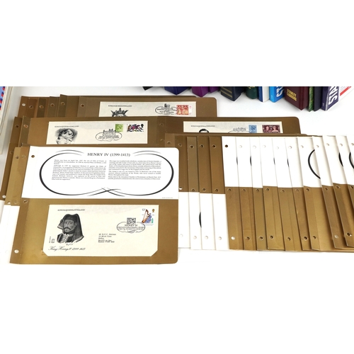 1266 - An extensive collection of British and Commonwealth stamps and first day covers, world catalogues in... 