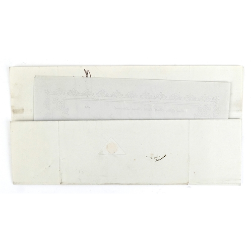 1250 - A large quantity of British imperf Penny Reds on cover including blue papered examples, many with se... 