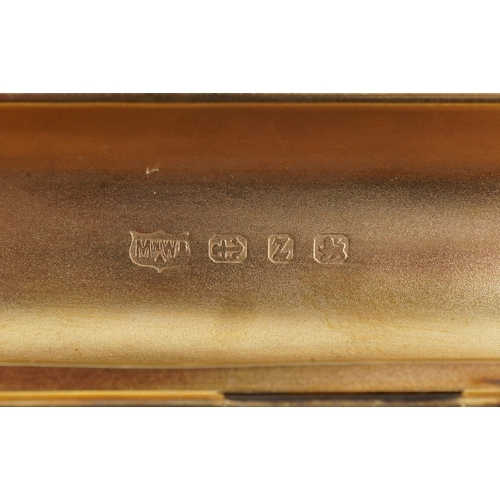 49 - Mappin & Webb, a late Victorian silver two section cigar case, Birmingham 1899, 13cm in length, 94.0... 