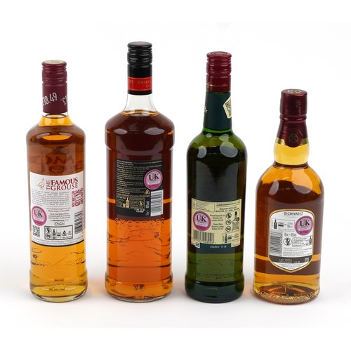7 - Four bottles of whisky comprising 2021 Whyte & MacKay Special Father's Day Edition, 12 Year Chivas R... 