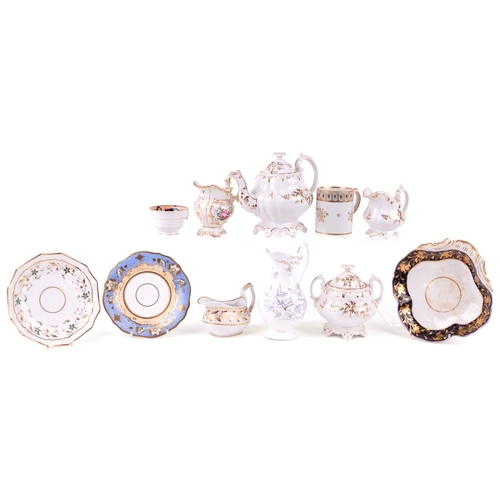 426 - A collection of 19th century porcelain and china including a Chamberlain tankard and a Crown Derby d... 