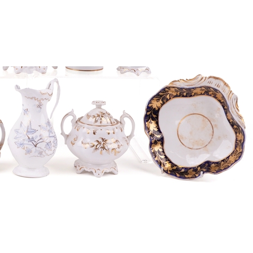 426 - A collection of 19th century porcelain and china including a Chamberlain tankard and a Crown Derby d... 