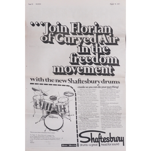 2601 - Ten 1970s musician and singer music posters by Sounds & Disc comprising George Harrison, Maggie Bell... 