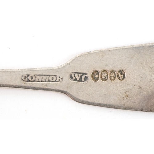 3697 - George IV and later silver teaspoons, mostly by William Cummins, the largest 15cm in length, total 1... 