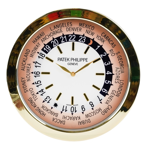 1490 - A Patek Philippe design dealer's display wall clock, 40cm in diameter.