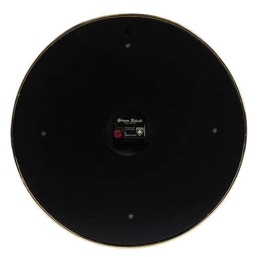 1490 - A Patek Philippe design dealer's display wall clock, 40cm in diameter.