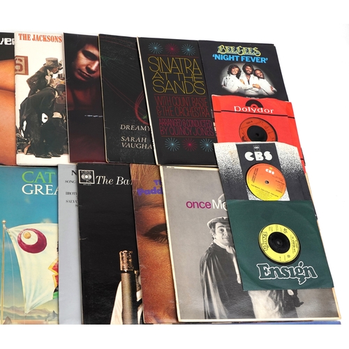 2620 - A collection of vinyl LP records including Barbra Streisand Guilty, The Police Outlandos d'Amour, Cr... 