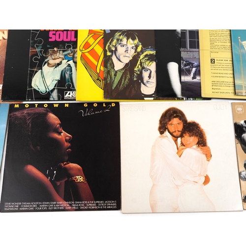 2620 - A collection of vinyl LP records including Barbra Streisand Guilty, The Police Outlandos d'Amour, Cr... 