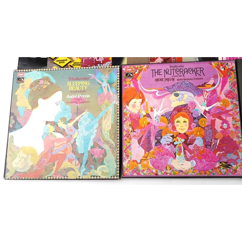 2616 - A collection of vinyl LP records, predominantly jazz and classical, including Glen Miller's Greatest... 