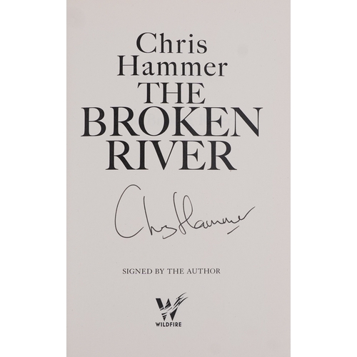 1426 - The Broken River by Chris Hammer, a signed hardback edition, published in 2024, 16cm wide.