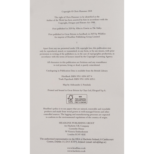 1426 - The Broken River by Chris Hammer, a signed hardback edition, published in 2024, 16cm wide.