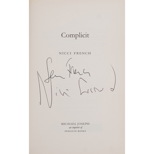 1428 - Complicit by Nicci French, a signed hardback edition, published in 2009, 16cm wide.