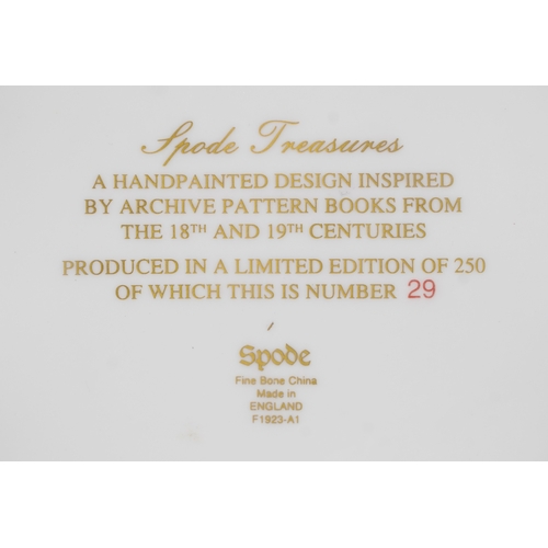 630 - A Spode Treasures hand painted limited edition bowl inspired archive pattern books from the 18th and... 