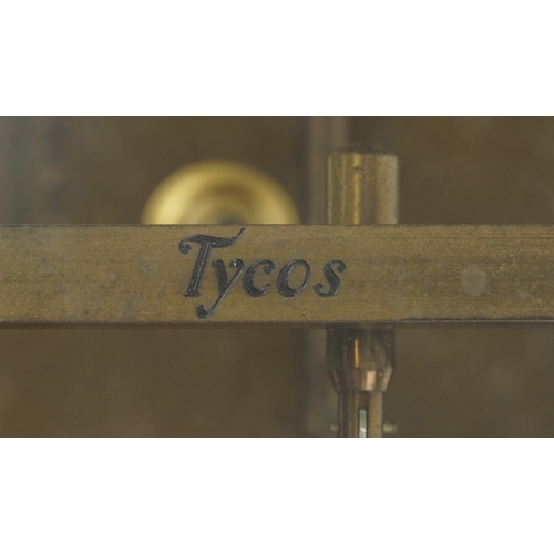 317 - An early 20th century mahogany cased barograph inscribed John Nix Eastbourne, NOC 2028, the movement... 