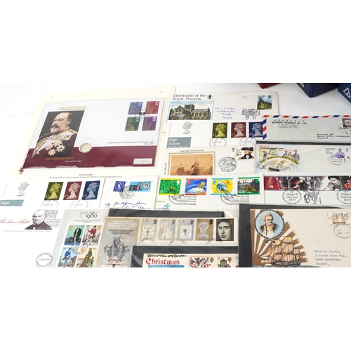 A large quantity of 1960s and later British first day covers in albums ...