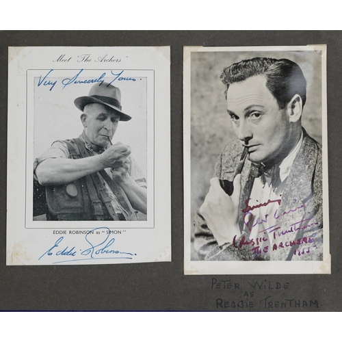 1293 - A large collection of 1950s signed/autographed photographs of film stars and musicians including Shi... 