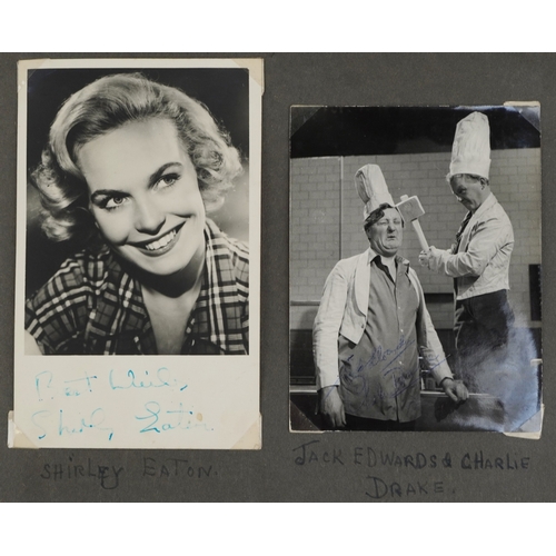 1293 - A large collection of 1950s signed/autographed photographs of film stars and musicians including Shi... 