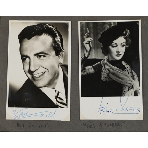 1293 - A large collection of 1950s signed/autographed photographs of film stars and musicians including Shi... 