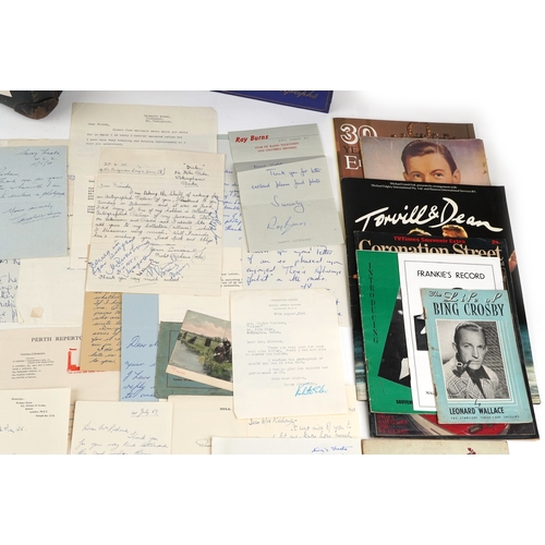 1293 - A large collection of 1950s signed/autographed photographs of film stars and musicians including Shi... 