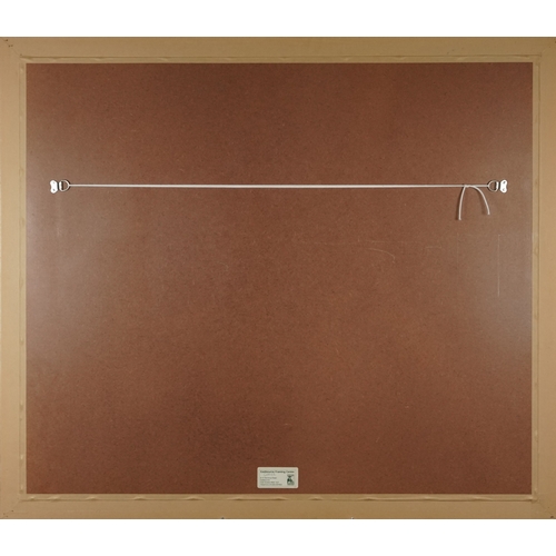 1342 - Colin Carter - Seeing Red (1999 Imola Grand Prix), a signed and editioned print 150/250, framed and ... 