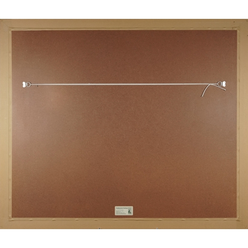 1337 - Colin Carter - Farewell to a Champion, a signed and editioned print 150/250, framed and glazed, 68cm... 