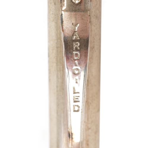 70 - A Yard-O-Led engine turned silver propelling pencil with box, 12.5cm in length.